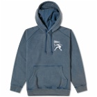 By Parra Men's Neurotic Mini Flag Hoodie in Washed Blue