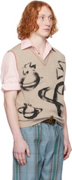Vivienne Westwood Beige Orbit Vest