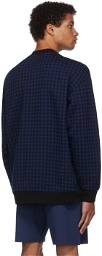 adidas x IVY PARK Black & Blue Allover Print Sweatshirt