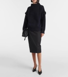 Max Mara Gene embellished virgin wool hoodie