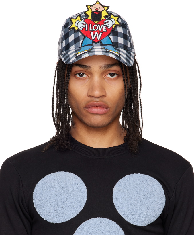 Photo: Walter Van Beirendonck Blue & White Clown Cap