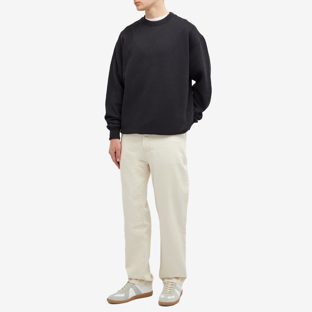 Róhe Men's Straight Leg Denim Jeans in Natural White