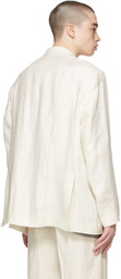 Maison Margiela Off-White Linen Blazer