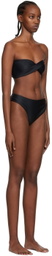 Rosetta Getty Black Twisted Bikini Set