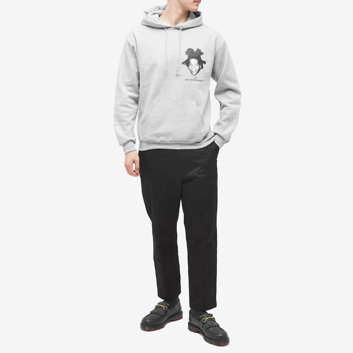 Wacko Maria Men's Jean-Michel Basquiat Hoodie in Grey Wacko Maria