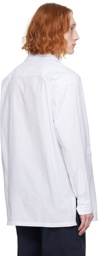 Kenzo White Kenzo Paris Crinkled Shirt