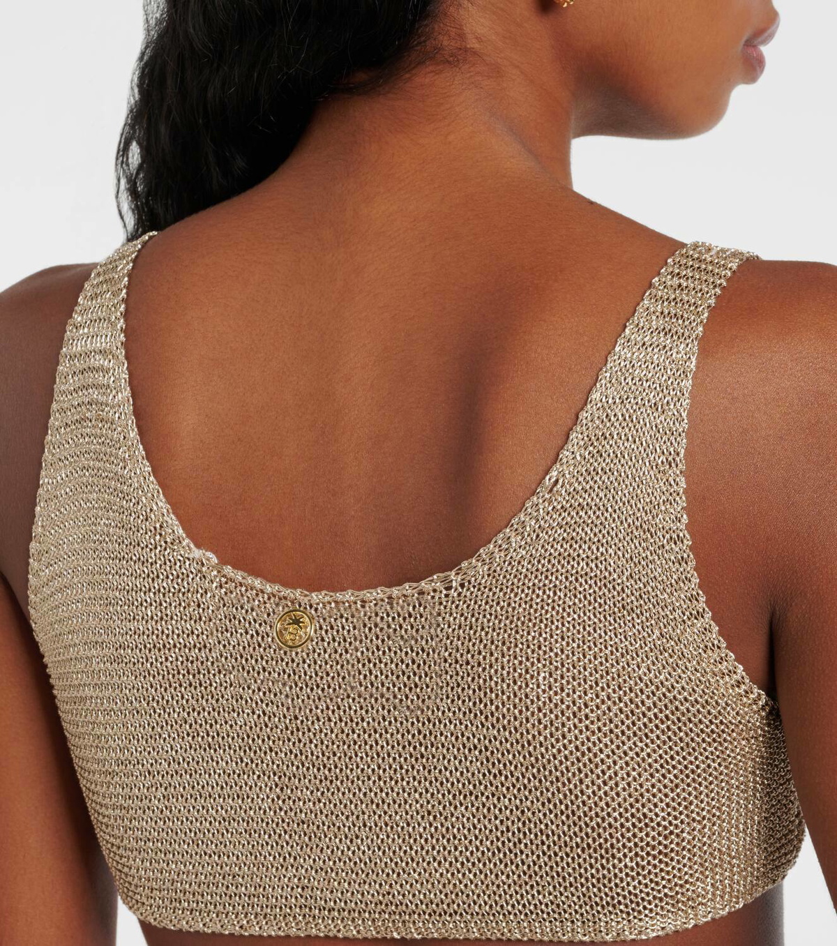 Bananhot Knitted lamé bra top