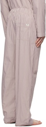 Tekla Purple & White Poplin Pyjama Pants