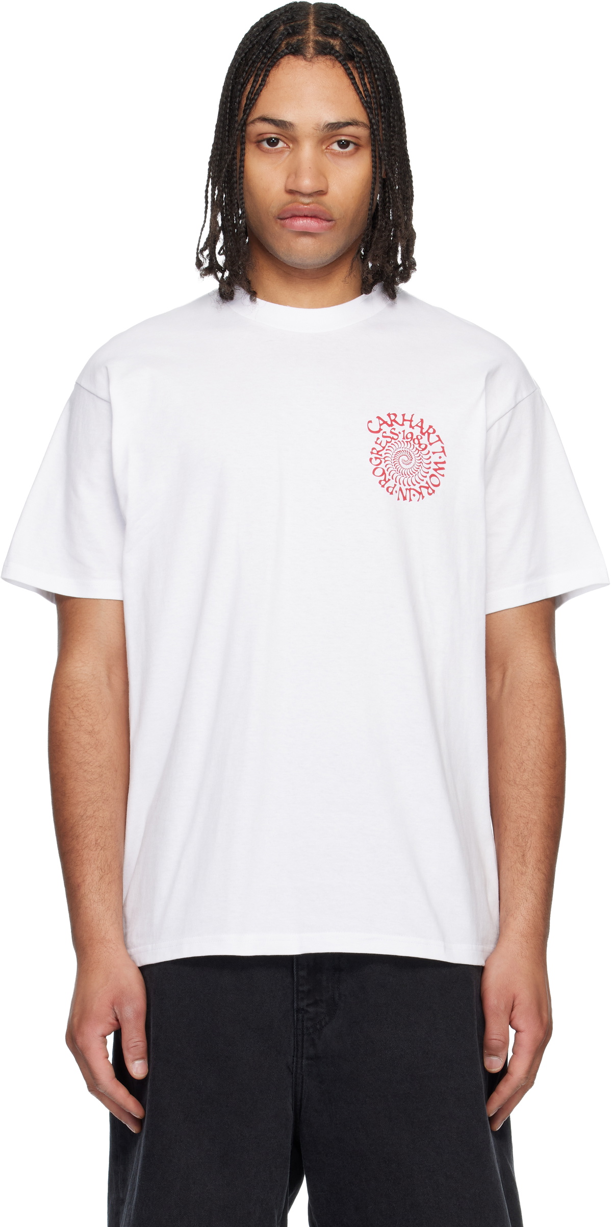 Carhartt Work In Progress White Spirals T-shirt