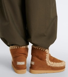 Mou 18 shearling-lined suede ankle boots