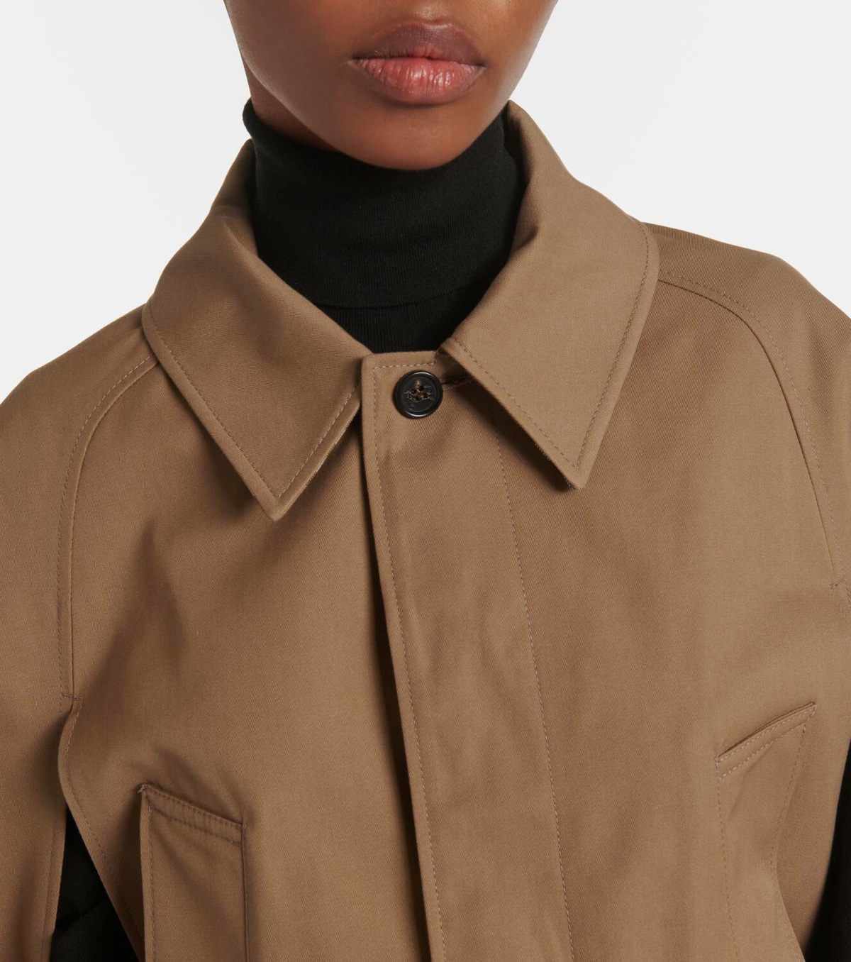 Burberry Cropped gabardine cape