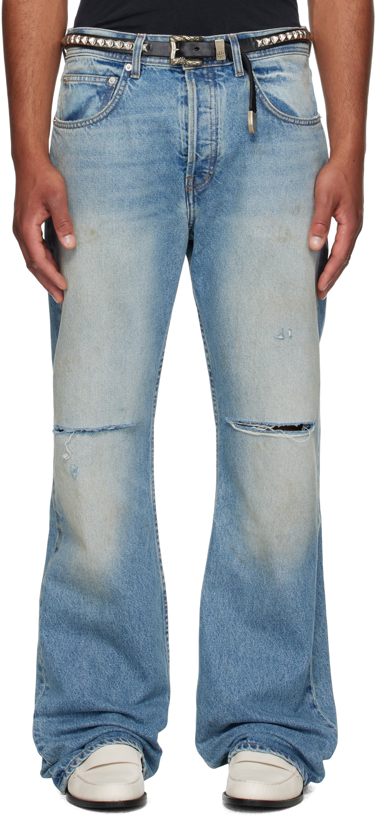 Enfants Riches Déprimés Blue Wider Flare Leg Jeans Enfants