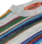 Missoni - Striped Crochet-Knit Cotton and Wool-Blend Sweater - Multi