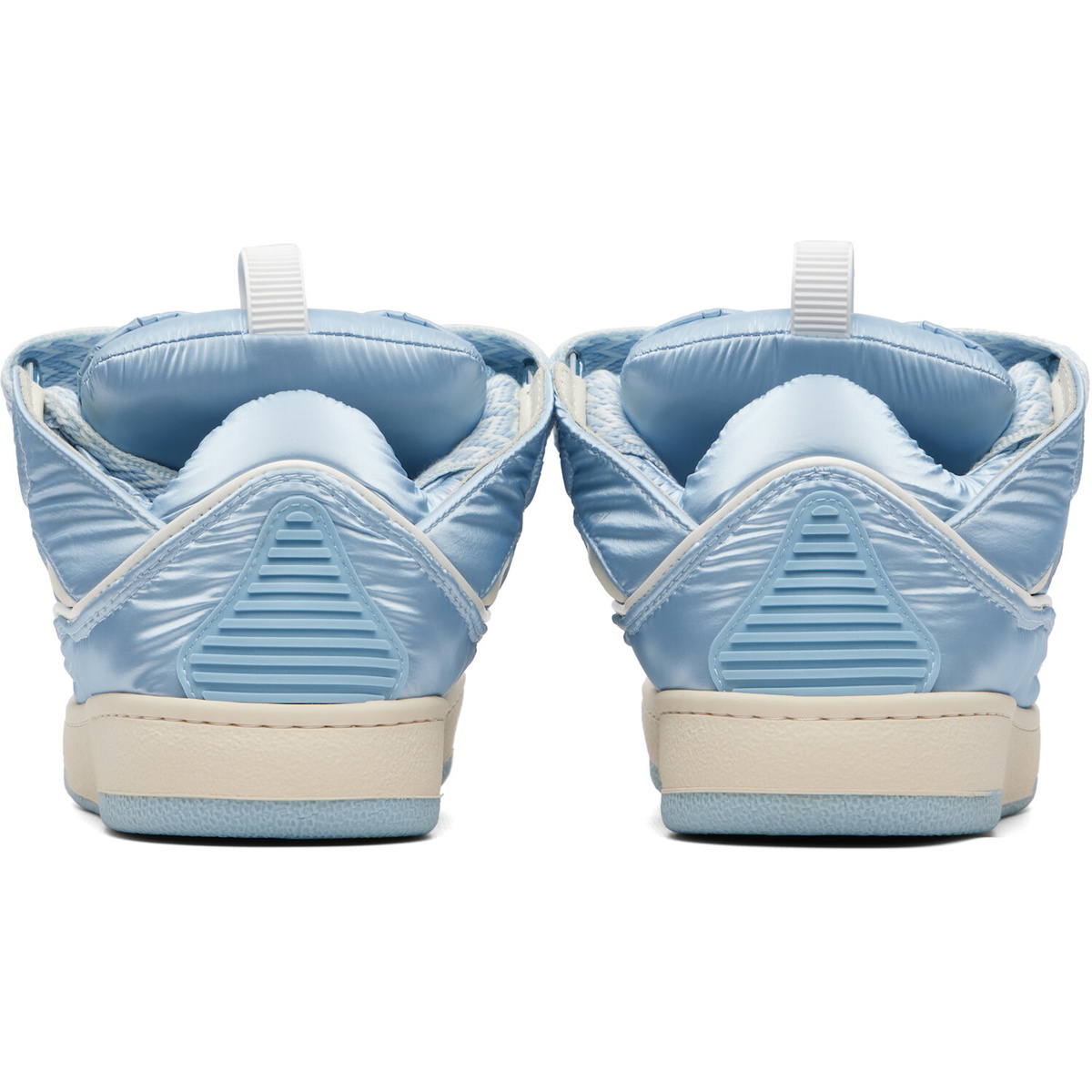 Lanvin Blue Nylon Curb Sneakers