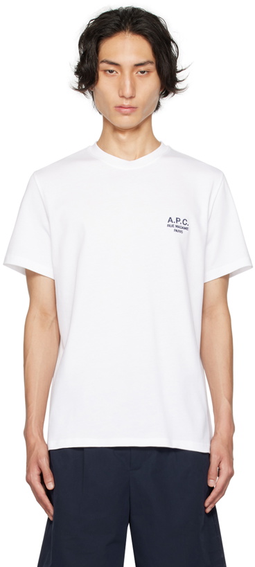 Photo: A.P.C. White Raymond T-Shirt