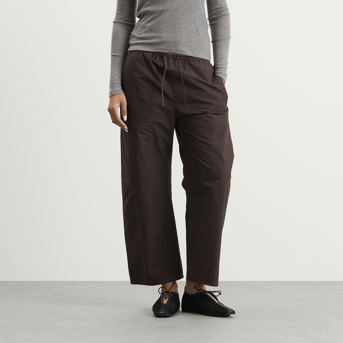 LESET Women's Kyoto Carpenter Pants in Chocolate