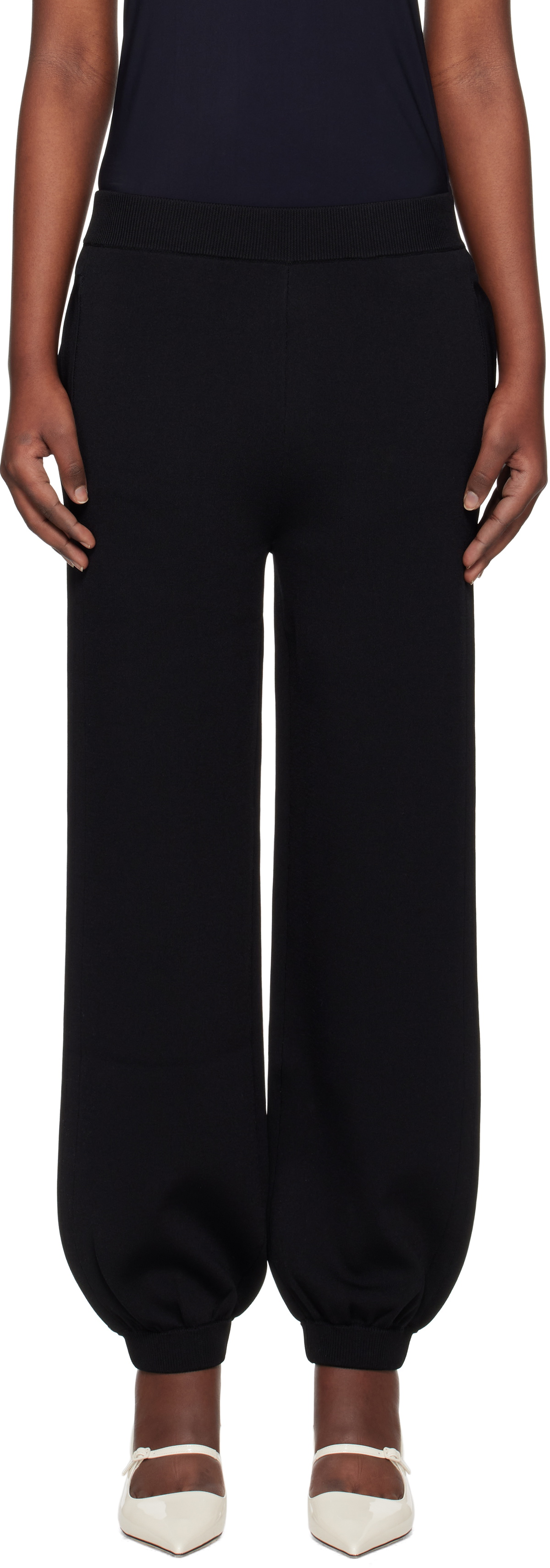 Max Mara Black Tirreno Lounge Pants