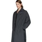 Bottega Veneta Grey Nylon Trench Coat