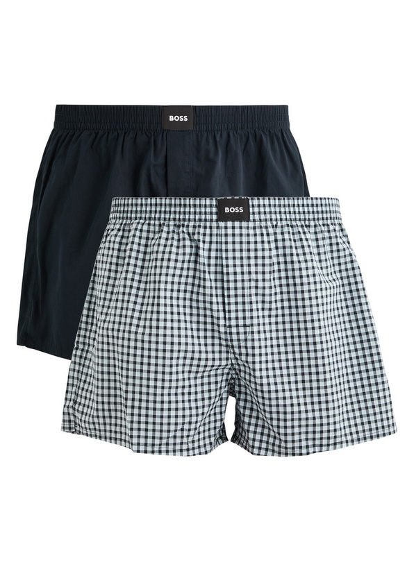 Photo: Boss Cotton Boxer Shorts set of two Dark Blue