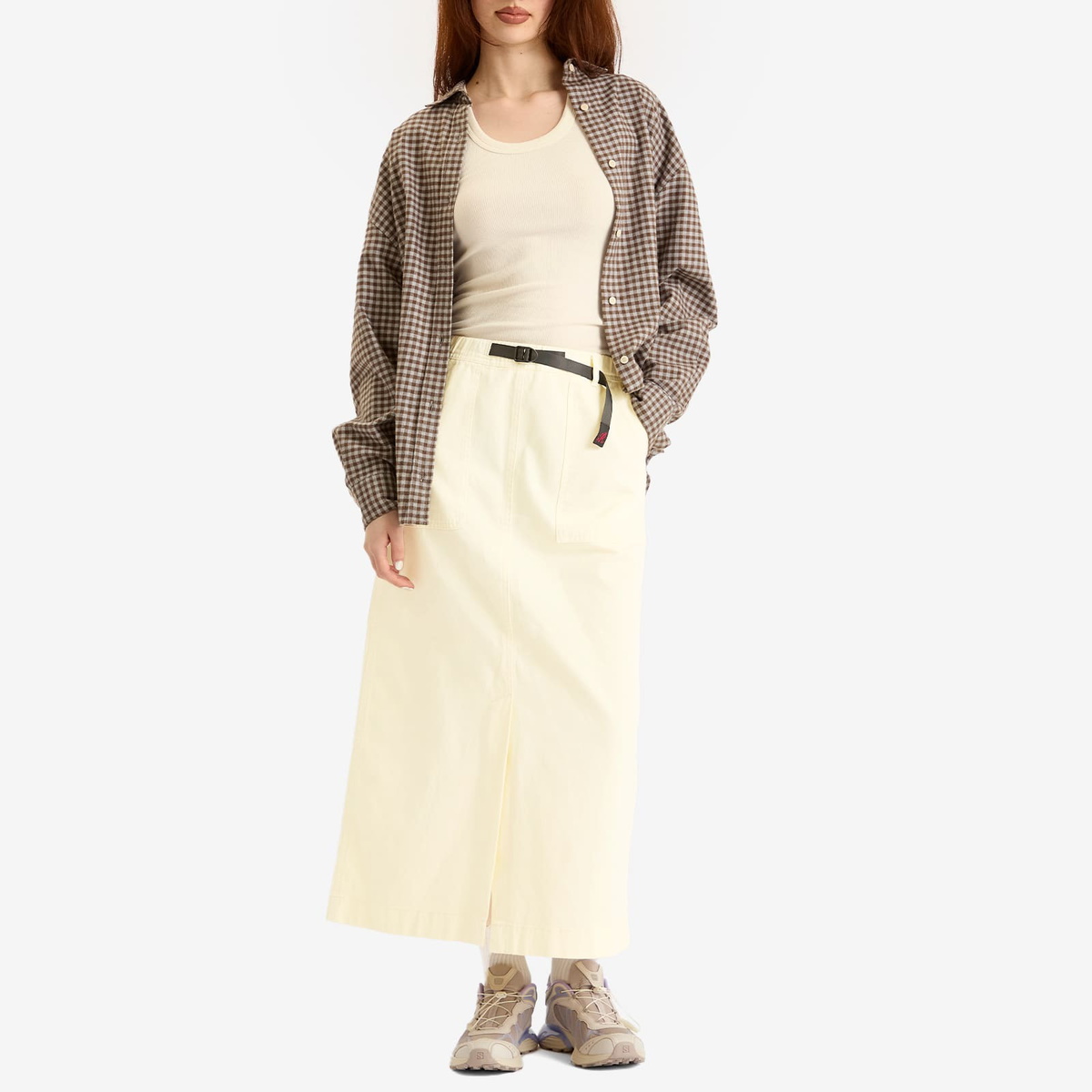 Gramicci Women's Long Baker Skirt in Lemon