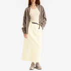 Gramicci Women's Long Baker Skirt in Lemon
