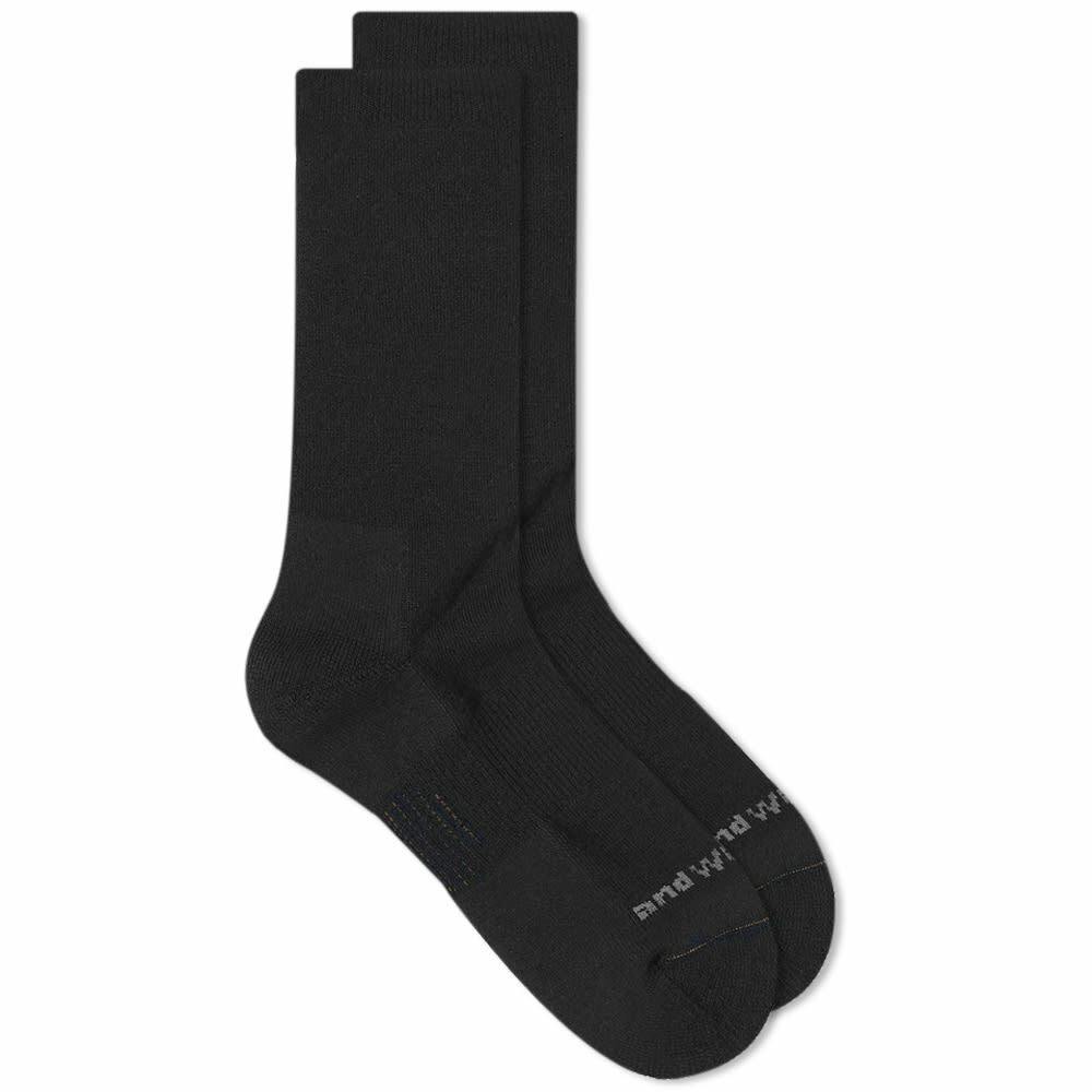 And Wander Men's Wool Sock in Black and Wander