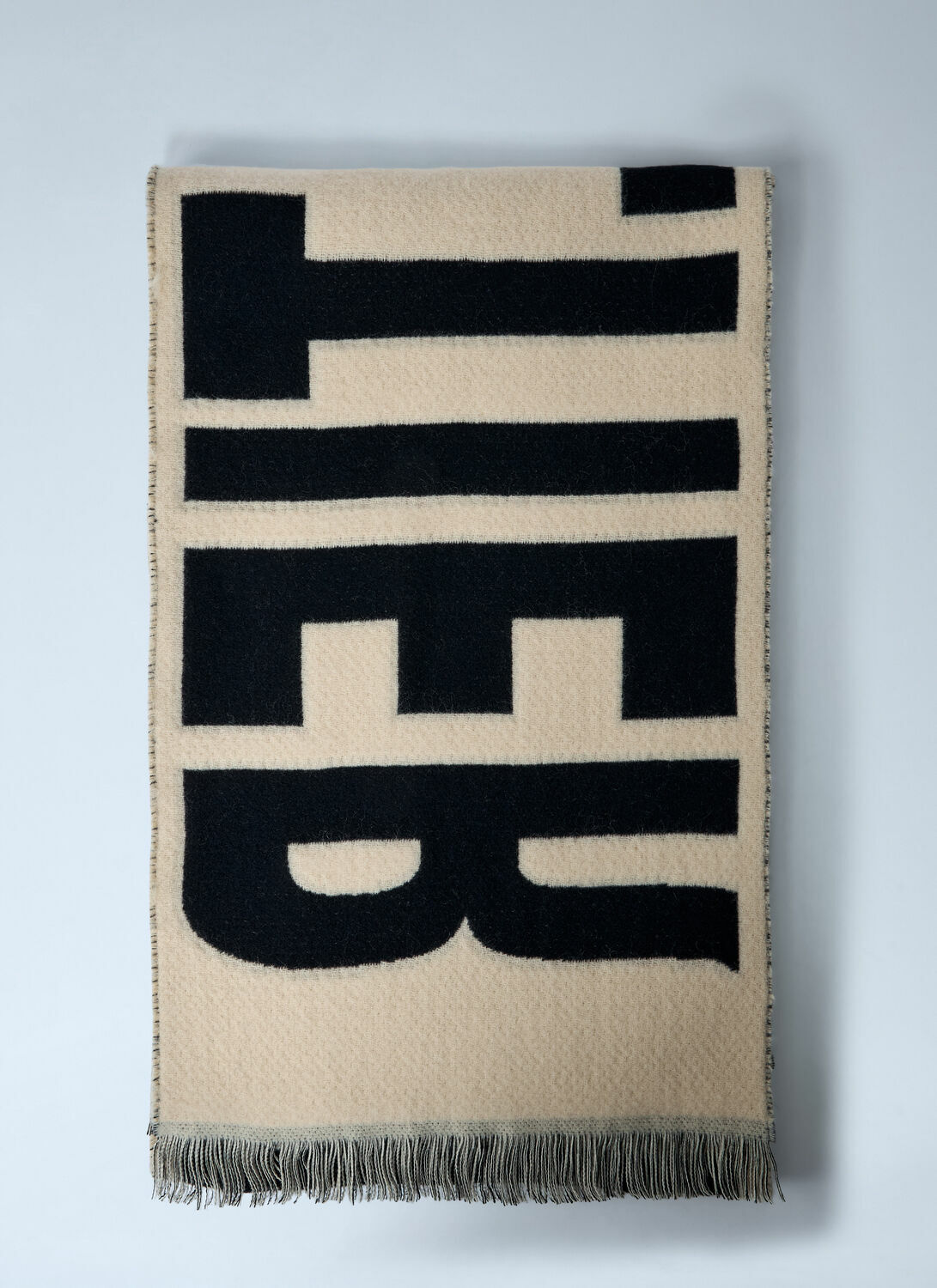 Jean Paul Gaultier Logo Motif Wool Scarf