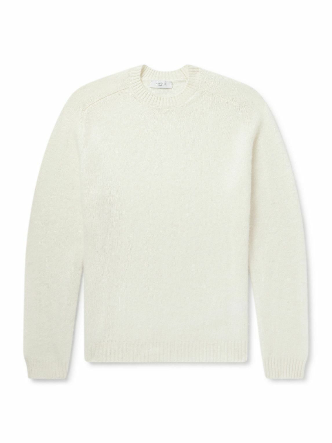 Boglioli - Slim-Fit Wool and Cashmere-Blend Sweater - White