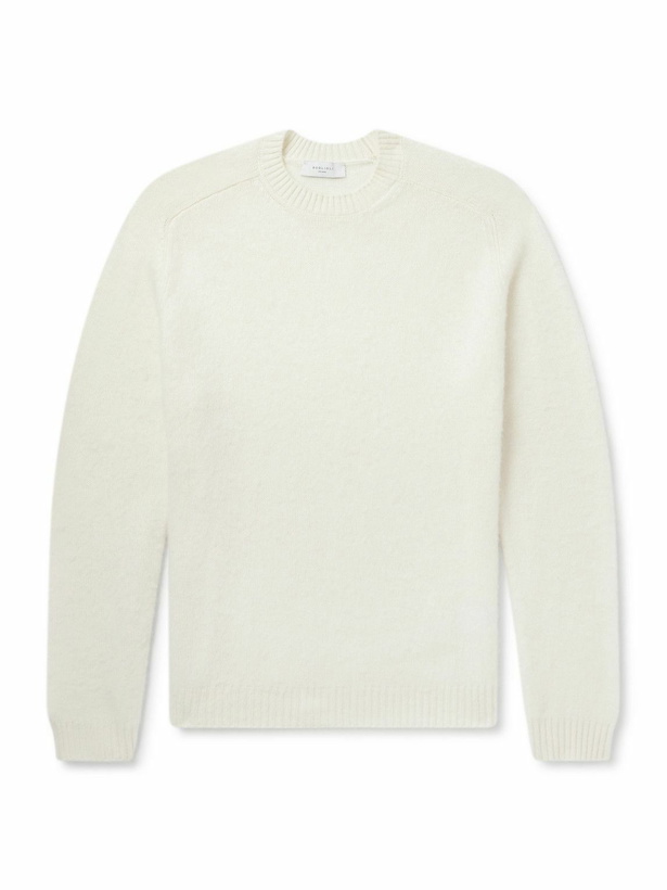 Photo: Boglioli - Slim-Fit Wool and Cashmere-Blend Sweater - White