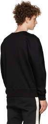 Alexander McQueen Black Jersey Graffiti Badge Sweatshirt
