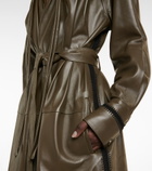 Proenza Schouler - Leather belted midi dress