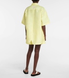 Lee Mathews Sparrow linen-blend shirt