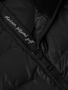 Maison Kitsuné - Logo-Embroidered Quilted Padded Shell Down Golf Jacket - Black