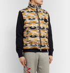 Moncler Genius - Fergus Purcell 2 Moncler 1952 Parker Printed Quilted Nylon Down Gilet - Gold