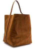 Toteme Belted Suede Tote - Tan - One Size