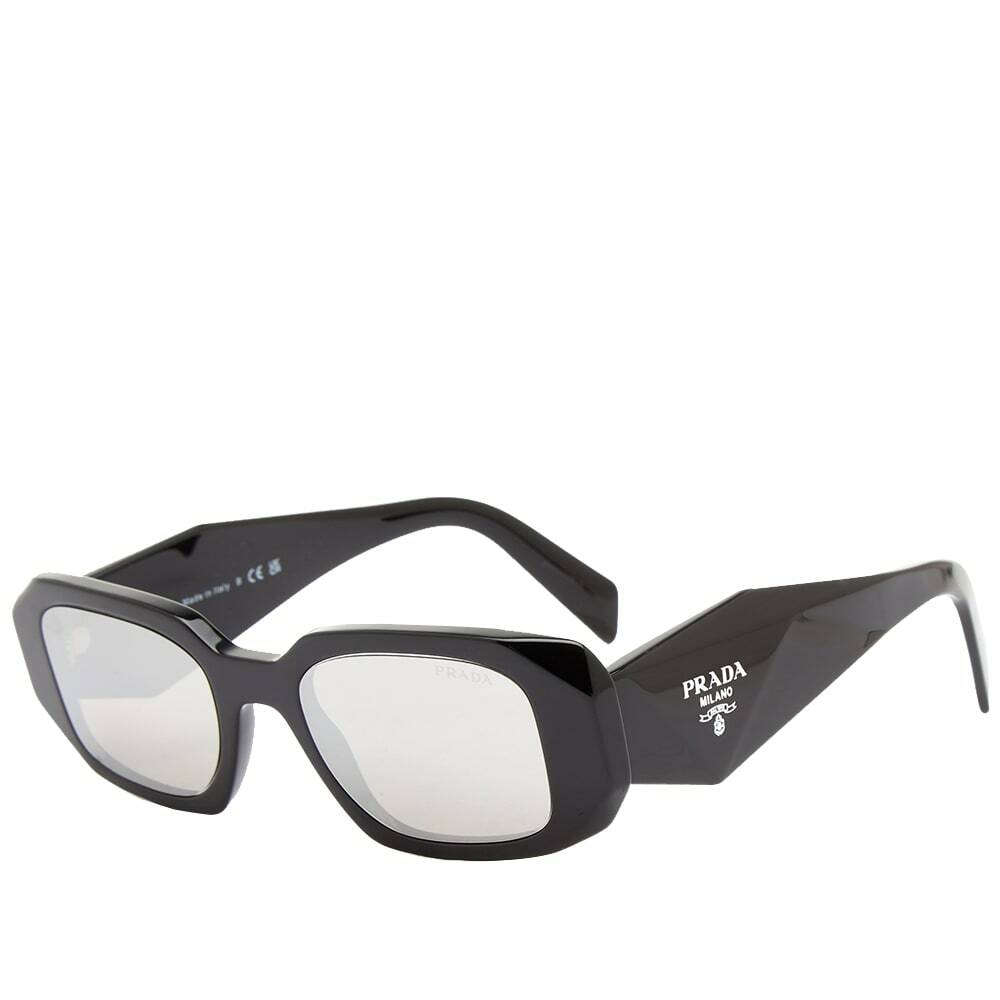 Prada Eyewear Women's PR 17WS Symbole Sunglasses in Black/Grey Prada