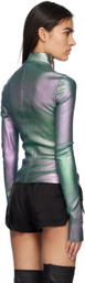Rick Owens Green Gary Leather Jacket