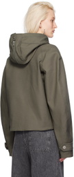 Dion Lee Khaki Zip-Up Jacket