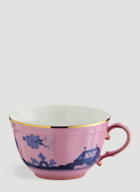 Set of Two Oriente Italiano Teacup in Pink