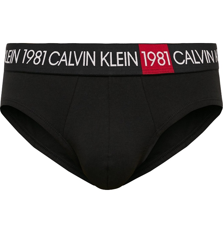 Photo: Calvin Klein Underwear - 1981 Stretch-Cotton Briefs - Black