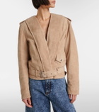 Alaïa Suede biker jacket