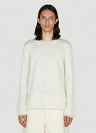 Comme des Garçons SHIRT - Jacquard Sweater in Cream