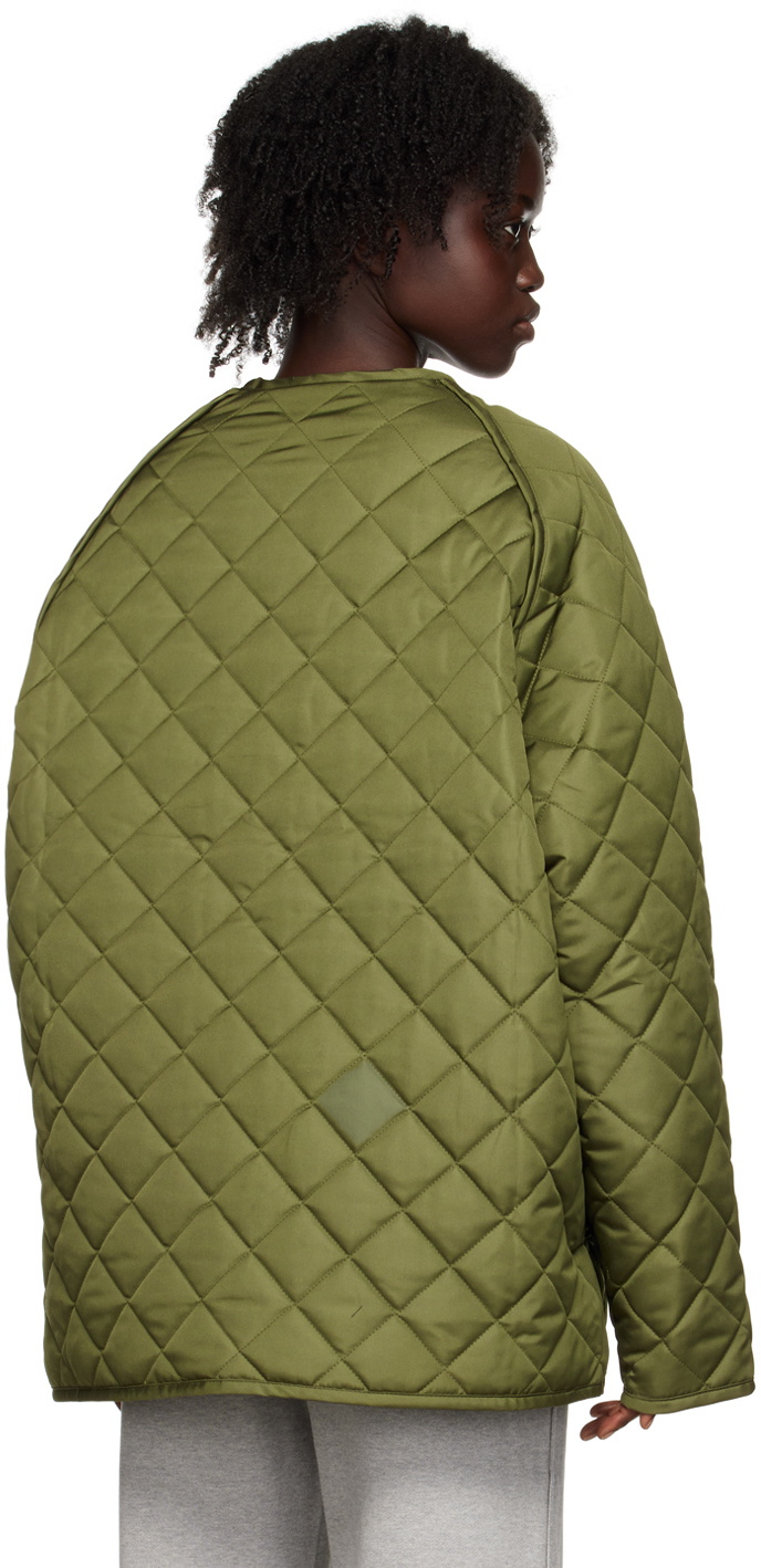 Trunk Project SSENSE Exclusive Khaki Quilted Jacket