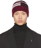 Paul Smith Burgundy Fluffy Beanie