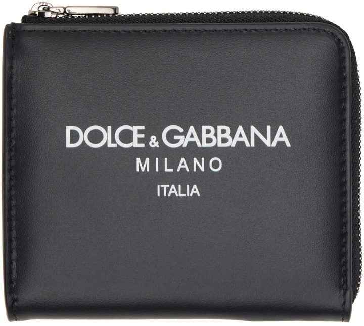 Photo: Dolce & Gabbana Black Leather Card Holder