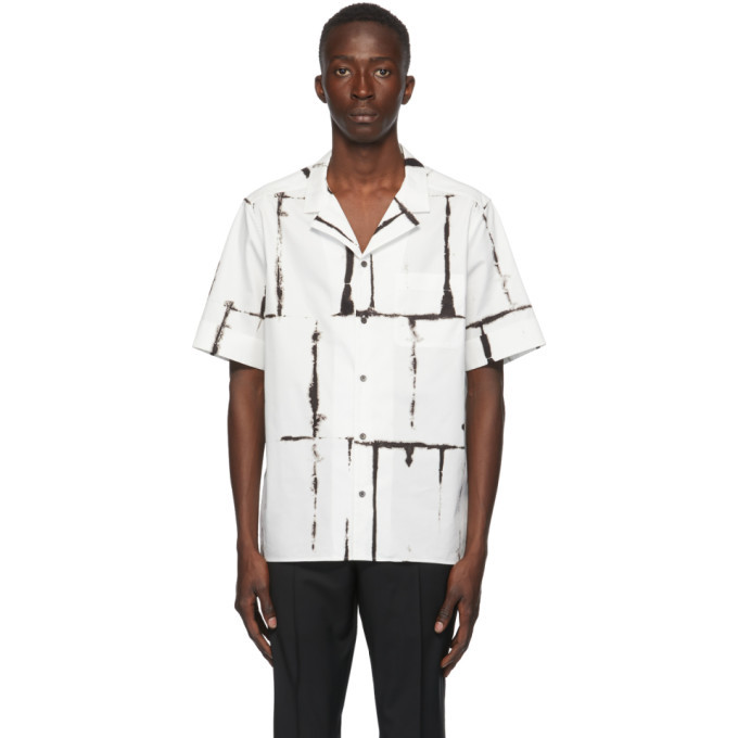 Photo: Valentino Black and White Square Drop Print Shirt