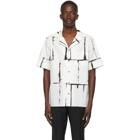 Valentino Black and White Square Drop Print Shirt