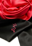 Damson Madder Rosette bow Satin Hair Clip - Black - One Size