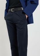 Tom Ford Tapered-leg Cotton Trousers Navy