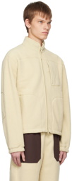 Outdoor Voices Beige PrimoFleece Relaxed Zip-Up